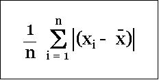 Mean Absolute Deviation (MAD)